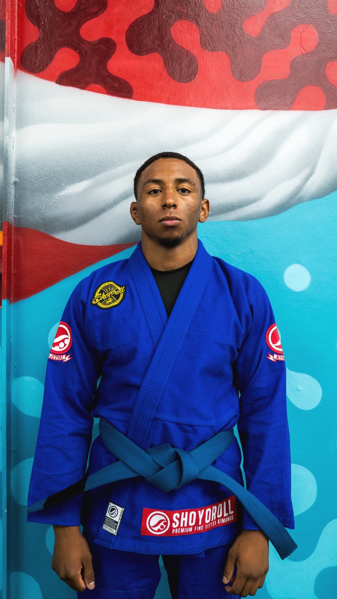 Brendan Sanders in a blue gi
