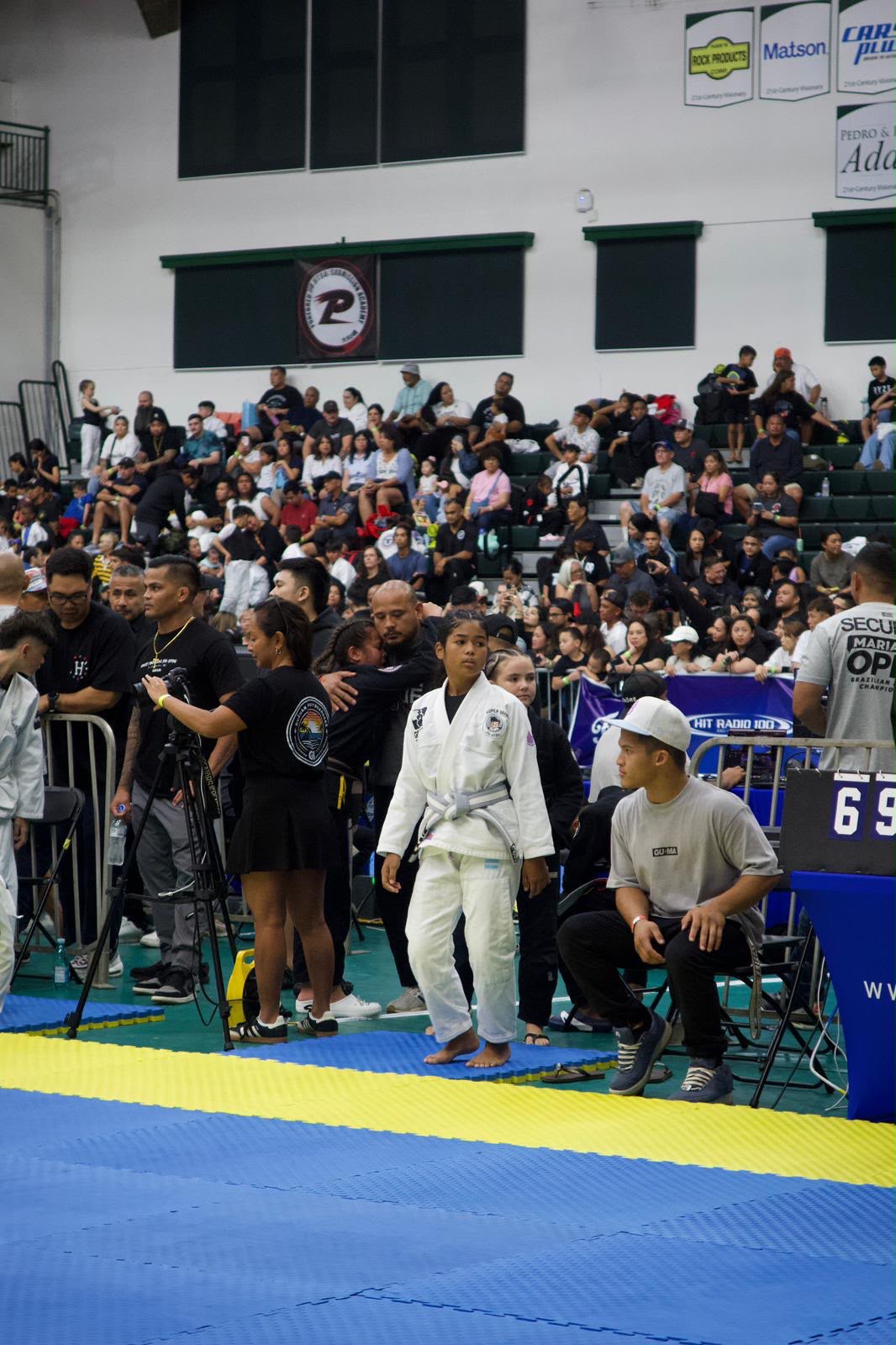 A’myah Cabe waiting by the competition mats