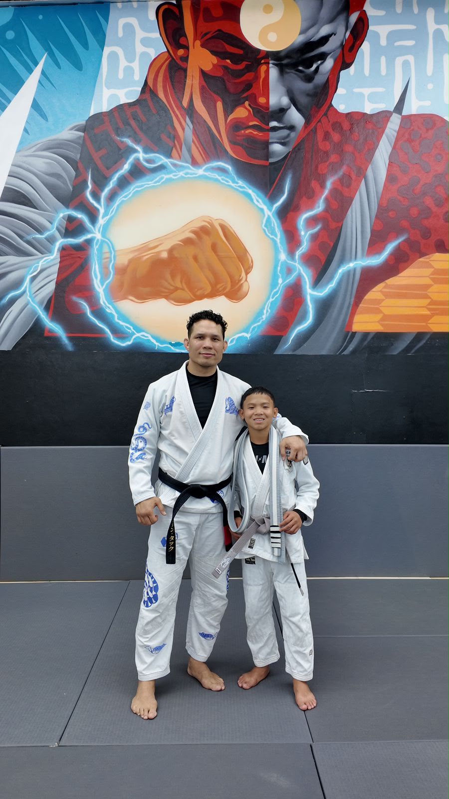 Ahzyiah Cruz with Sensei Jon Tuck