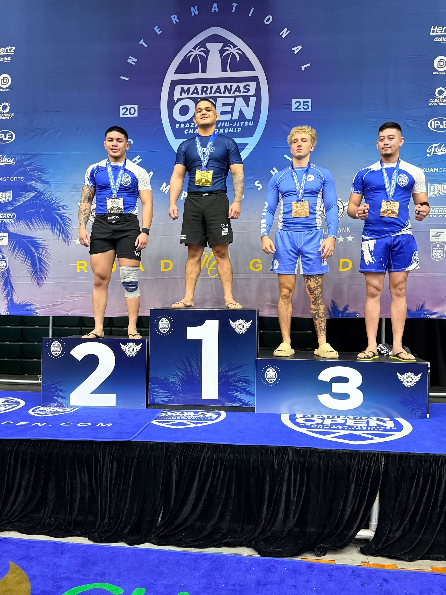Coach Gabe on the 2025 Marianas Open podium