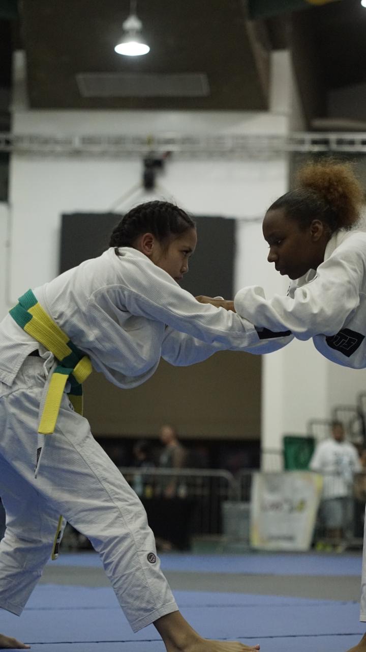 Mylee Sablan facing her opponent during a match