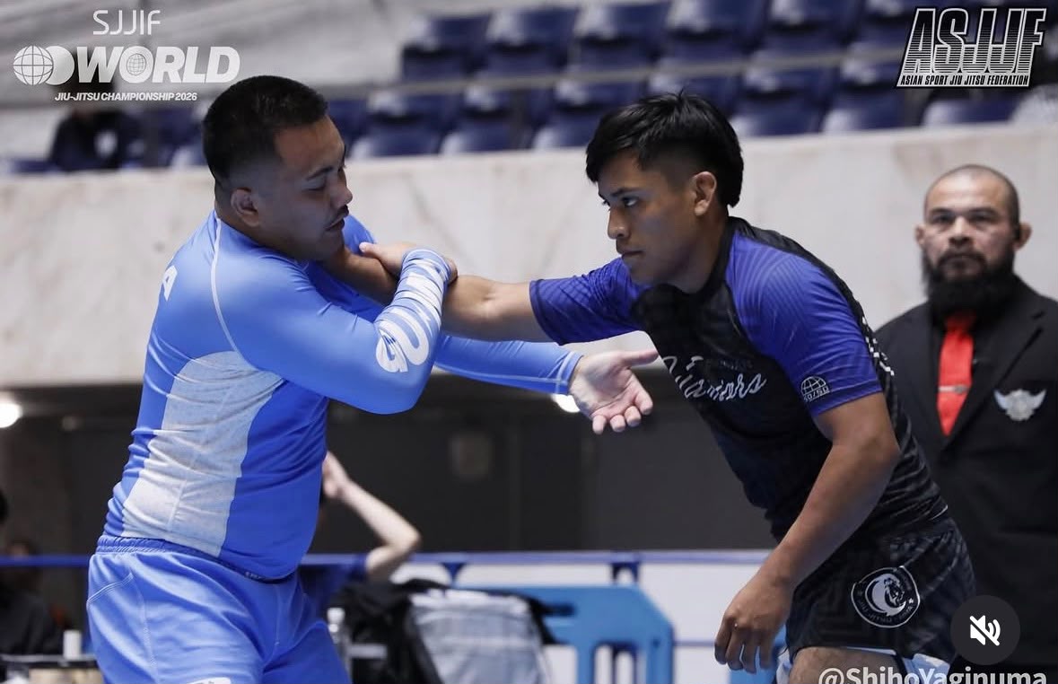 Joel Ymballa competing at the SJJIF World Jiu Jitsu Championship 2026