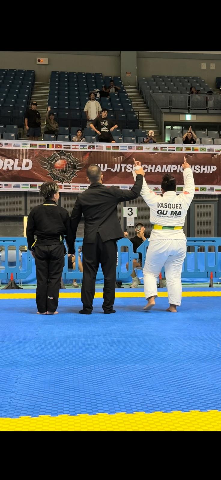 Desireé Vasquez winning at the SJJIF World Jiu Jitsu Championship