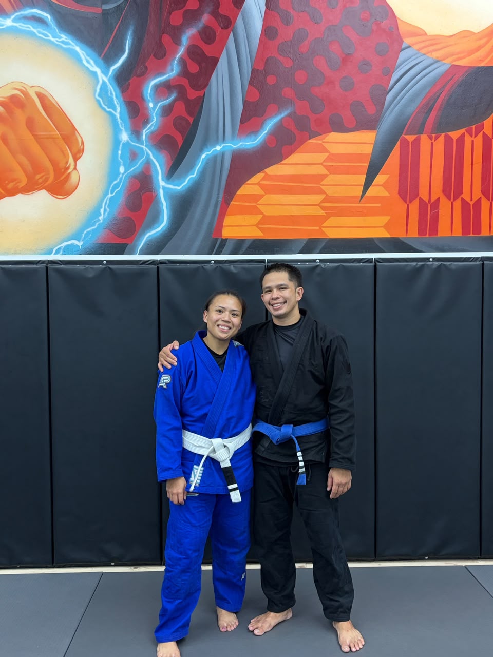 Kevin Miranda with a training partner at GUMA
