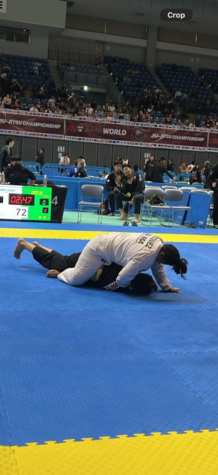 Desireé Vasquez competing at the SJJIF World Championship