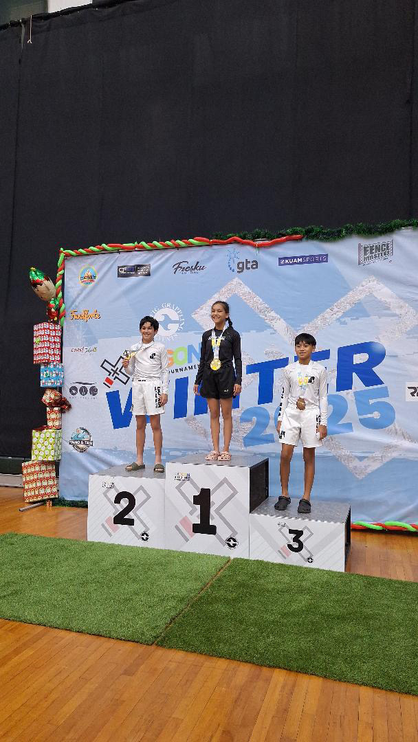 Tanish Dewan on the podium at Patgon Winter 2025