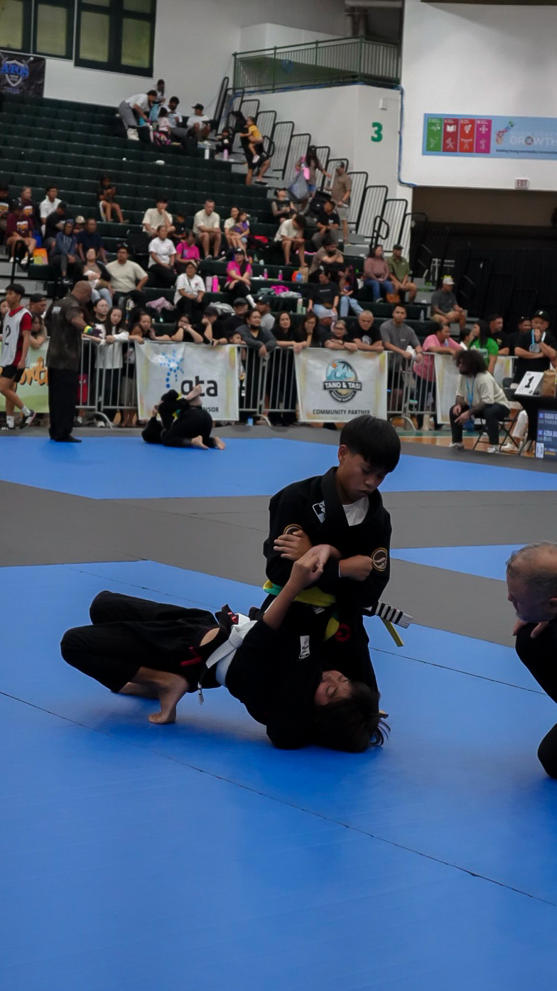 Bray competing in a gi match