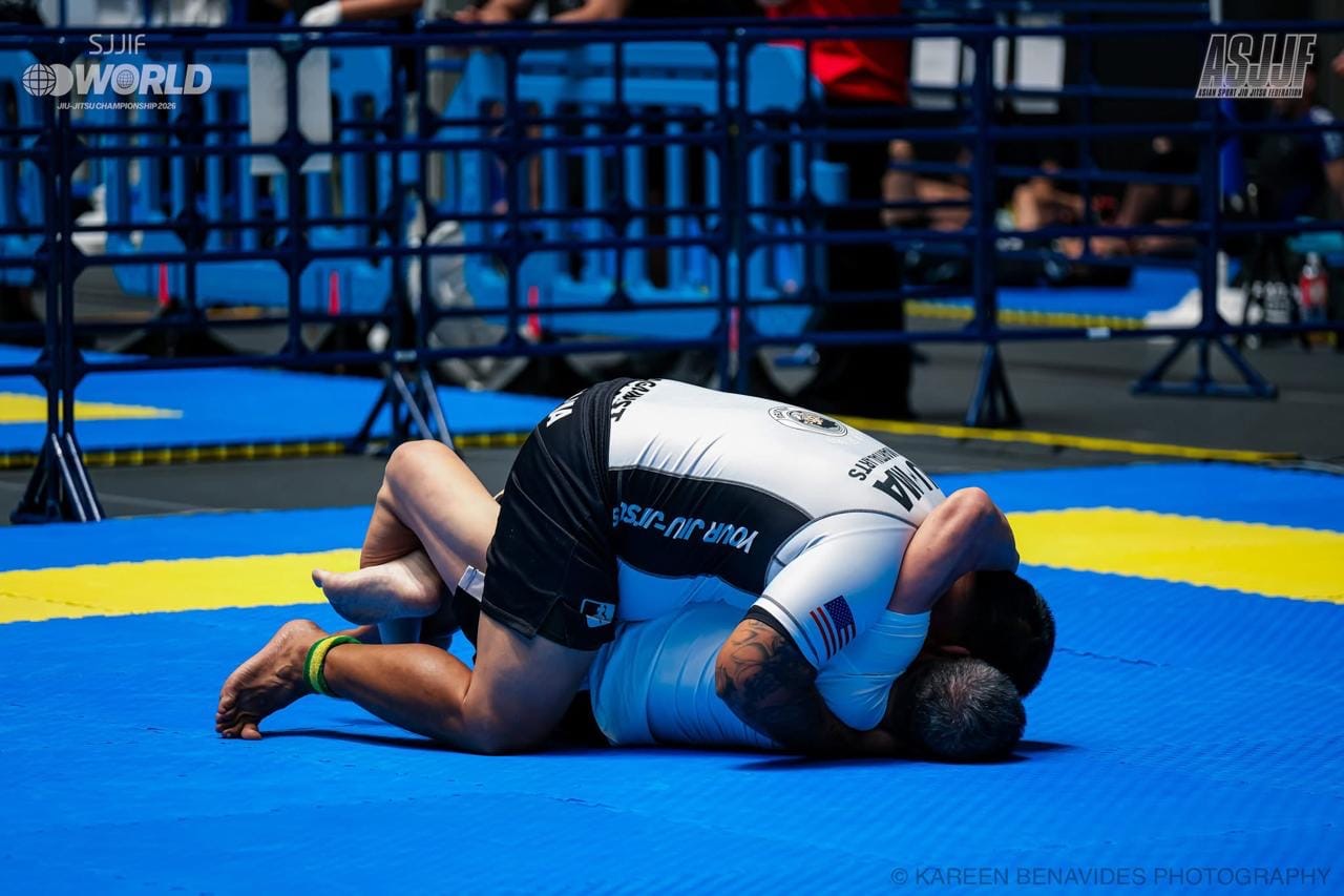 Travis John Salas competing at the SJJIF World Championships