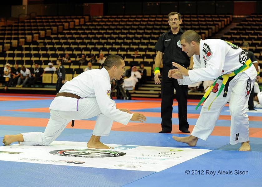 Jon Tuck competing in an IBJJF match
