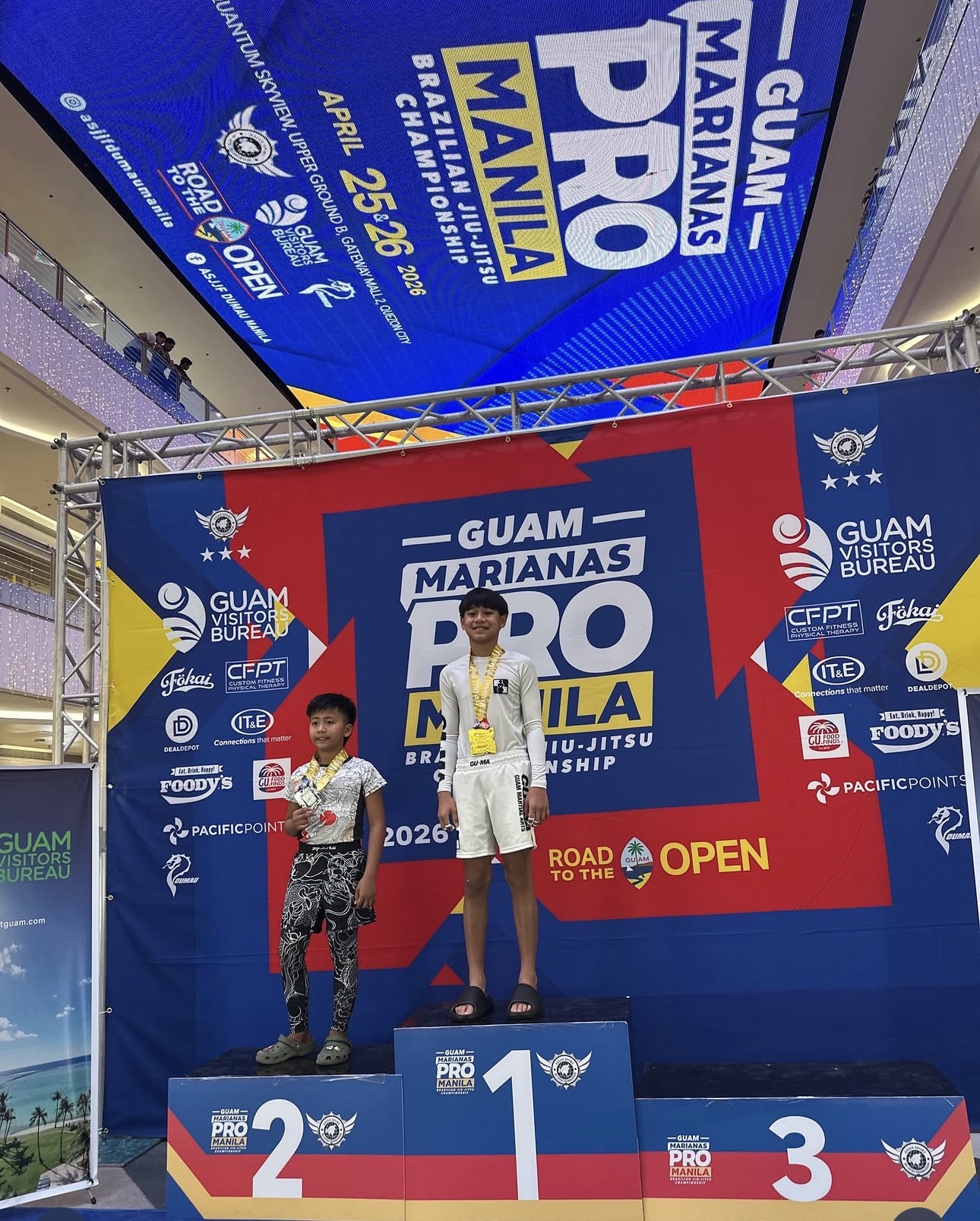 Bray celebrating another podium finish at the 2026 Marianas Pro Manila