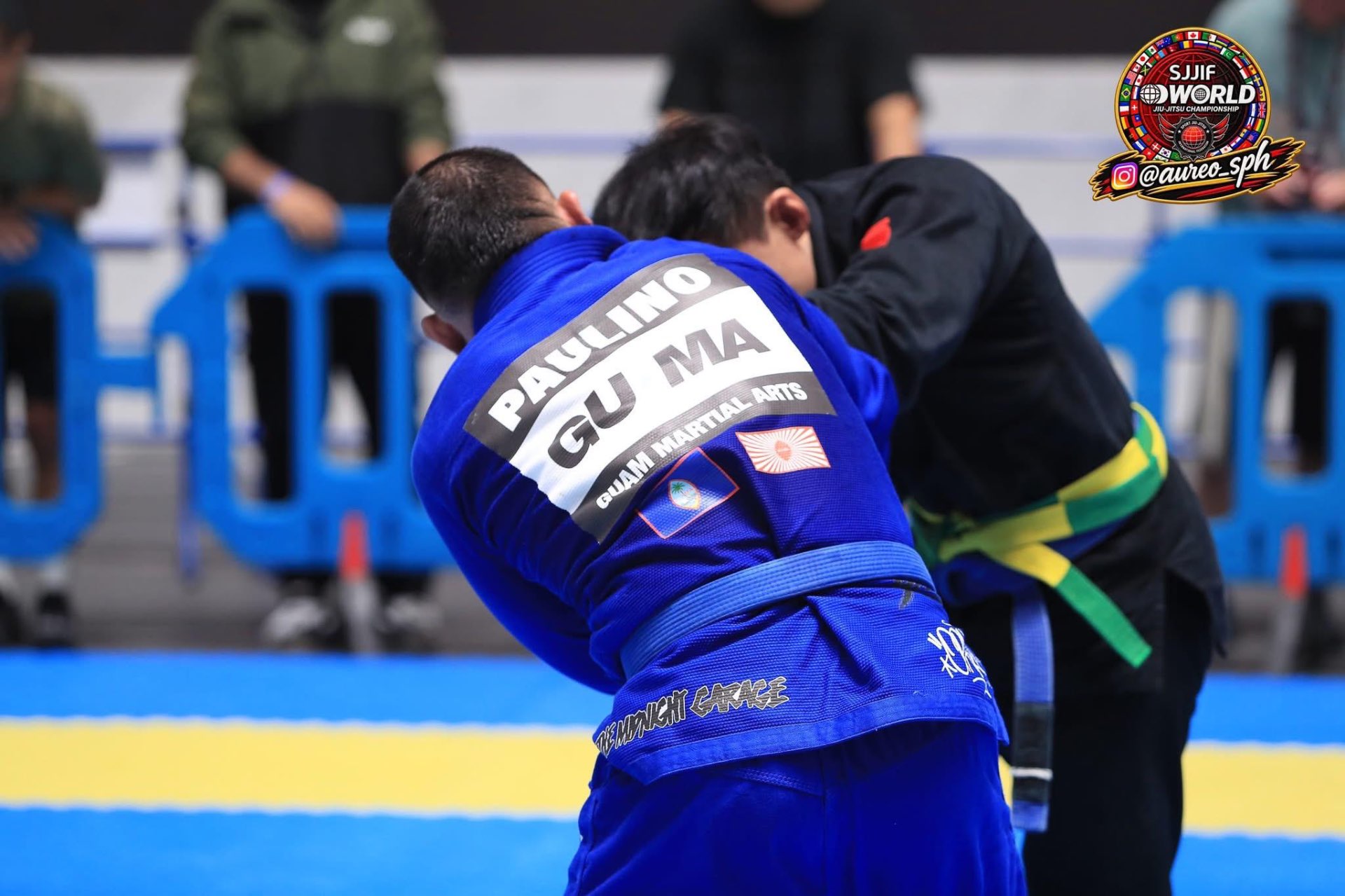 Coach Gabe representing GUMA in a World Championship gi match