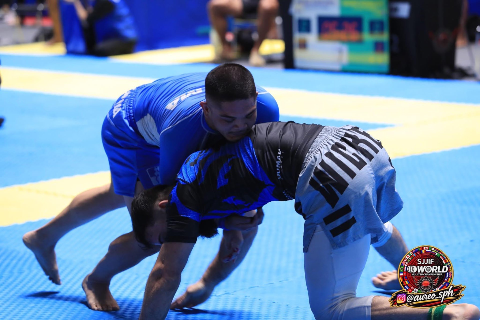 Coach Gabe competing in no-gi at the SJJIF World Championship